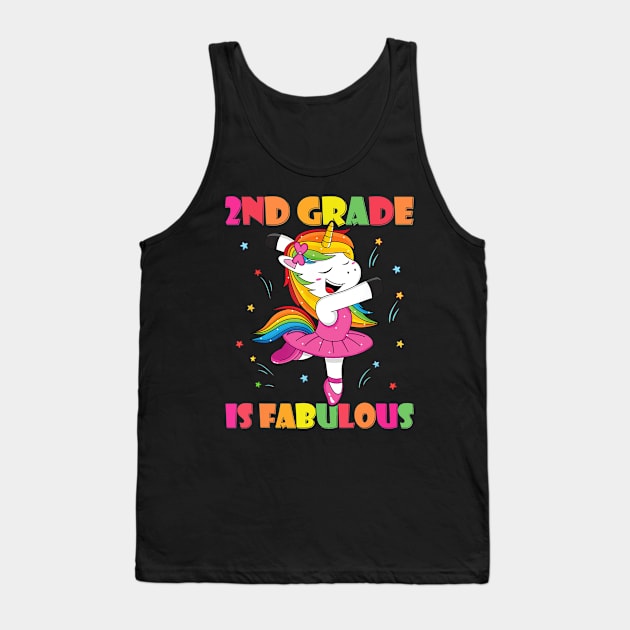 2nd Grade Is Fabulous Unicorn Back To School Gifts Tank Top by Wolfek246